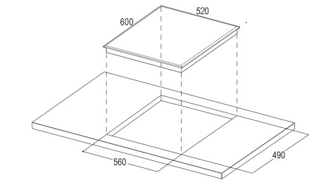 Kích thước Bếp từ Bauer BEU630GT2E