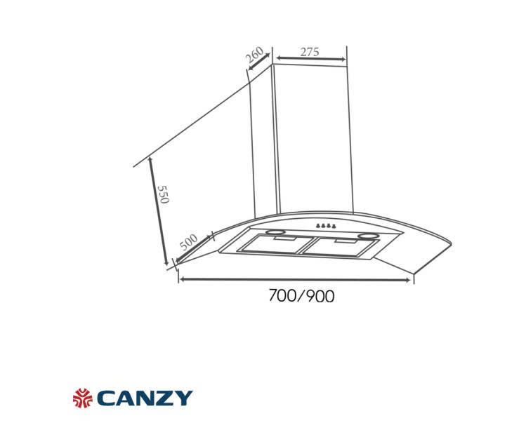 Máy Hút Mùi Canzy CZ-H1490KC