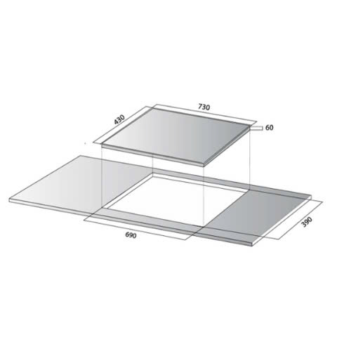 Bếp từ đôi Fulco ML886i