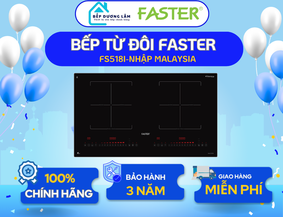 BẾP TỪ ĐÔI NHẬP MALAYSIA 518I