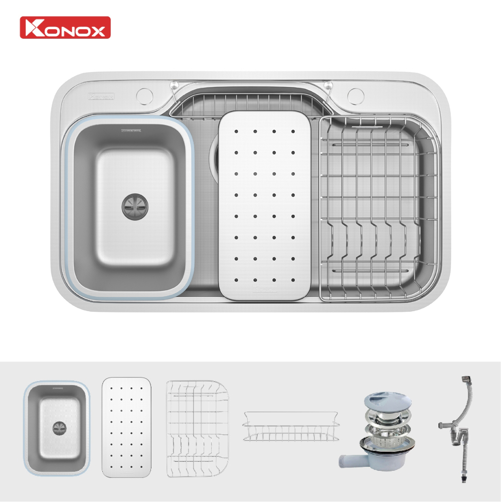 Chậu rửa bát chống xước Workstation Sink Dekor 8048SU